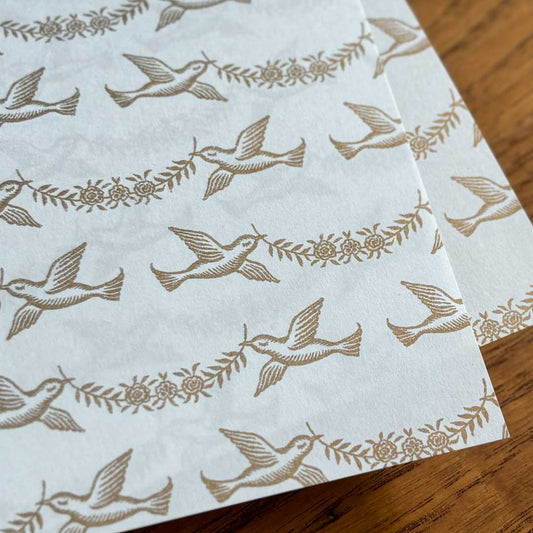Design Paper - Bird Carrying Flowers