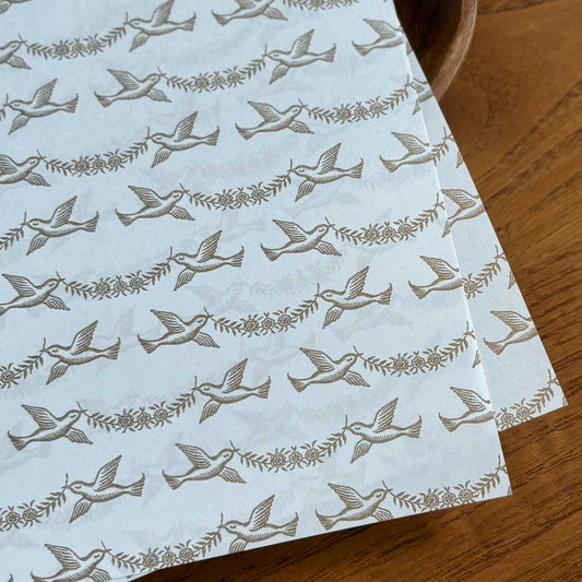 Design Paper - Bird Carrying Flowers