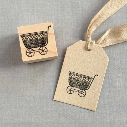 Baby carriage stamp