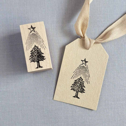 Star and tree stamp