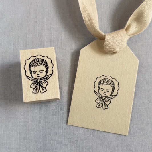 眠る赤ちゃんのスタンプ