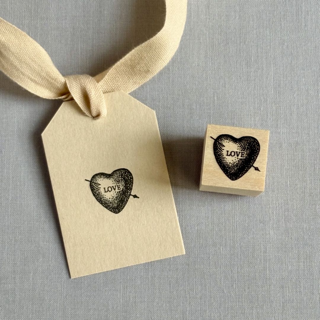 アンティークハートのスタンプ