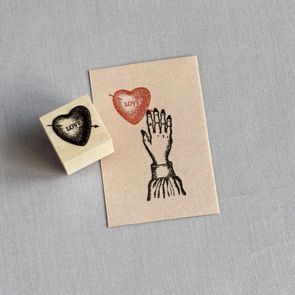 アンティークハートのスタンプ