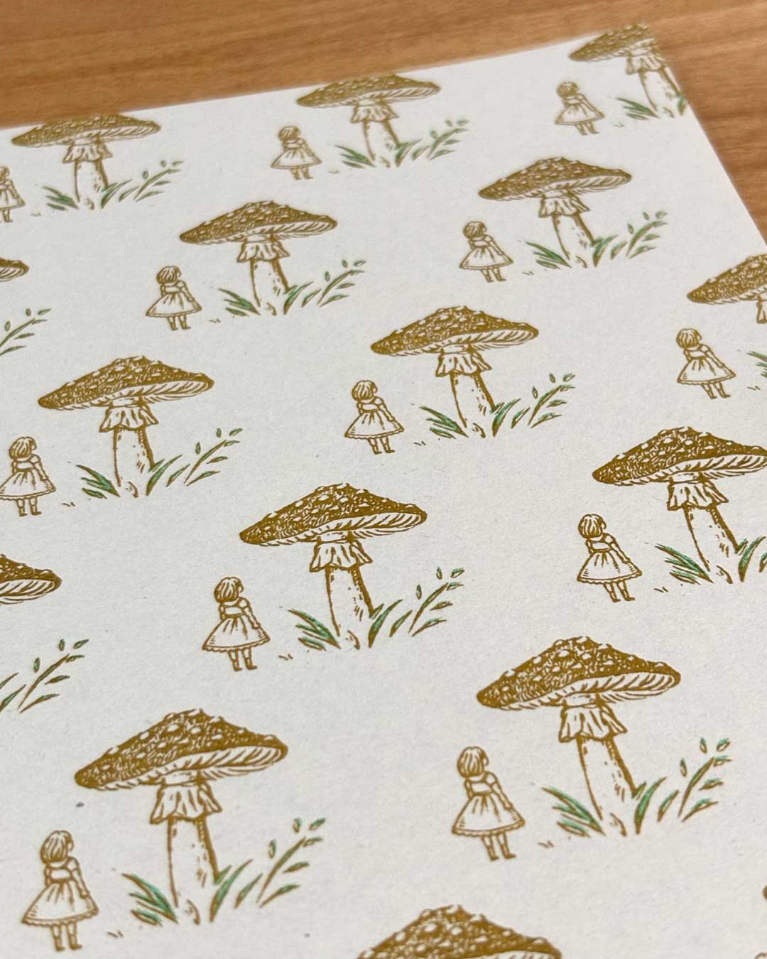 Letter set - Mushroom and girl